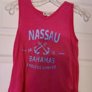 Nassau Bahamas Souvenir Pink shirt size M